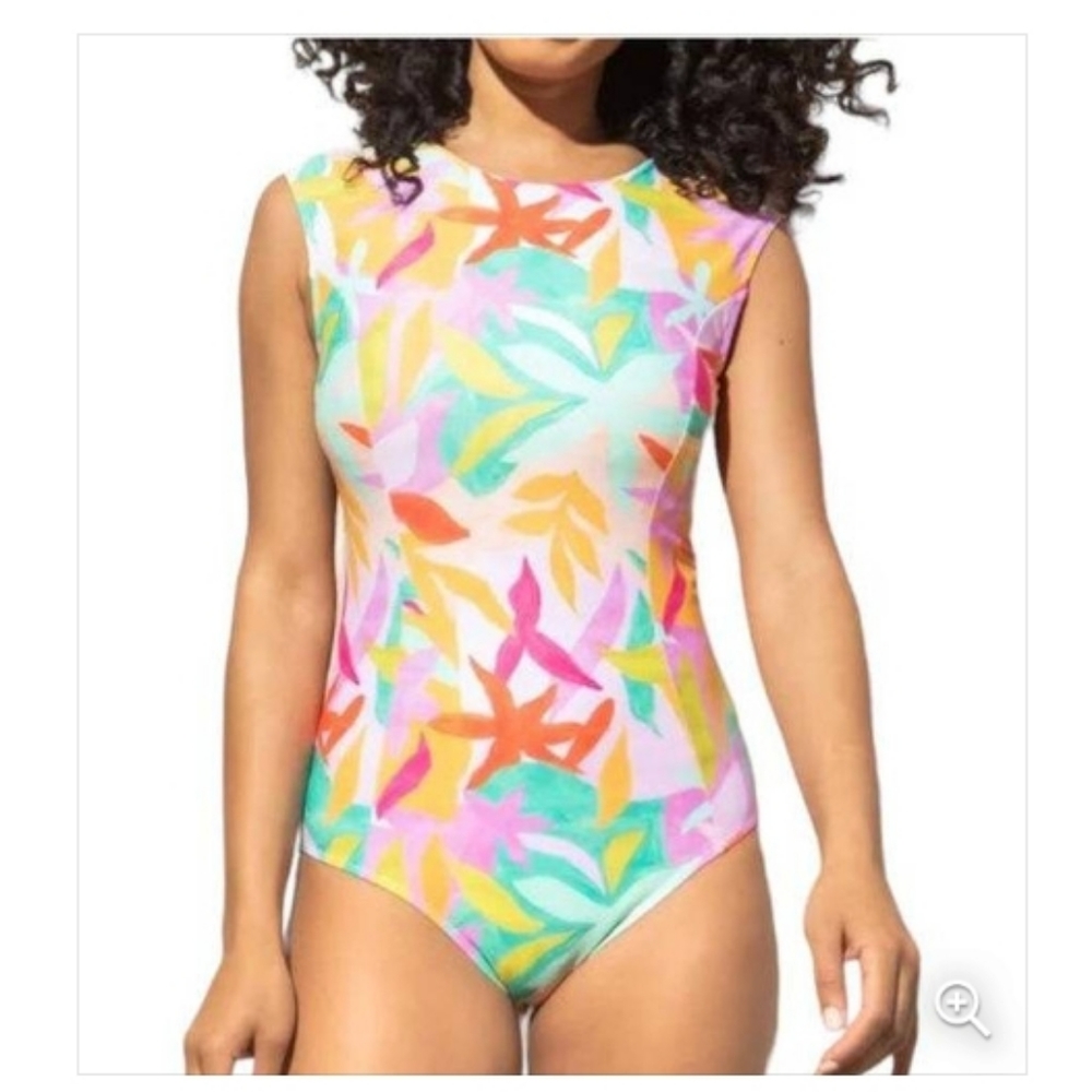 Mott50 Pastel Tropical Floral One-Piece Swimsuit